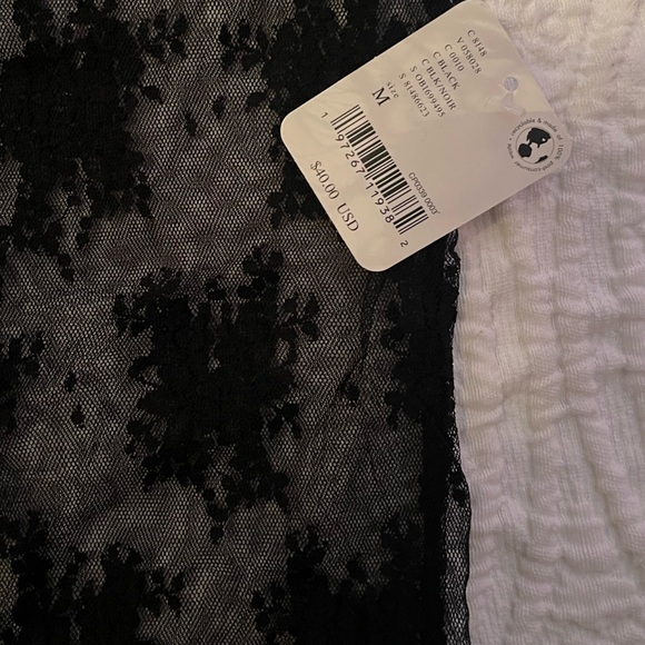 Free People Black Lace Top - Picture 3 of 3